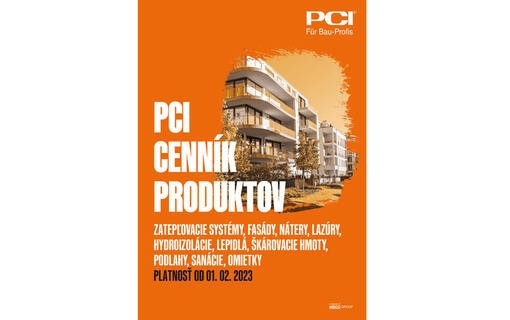 PCI Cenník produktov - platný od 1. 2. 2023