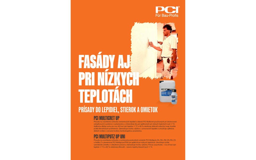 Fasády aj pri nízkych teplotách